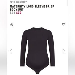 Skims Fits Everybody Maternity Bodysuit NWT